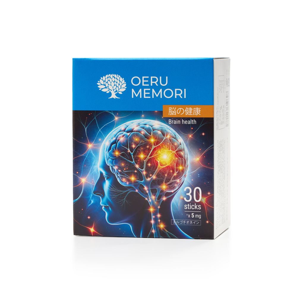 Oeru Memori Brain Health — пищевая добавка с эрготионеином 5 мг, 30 стиков