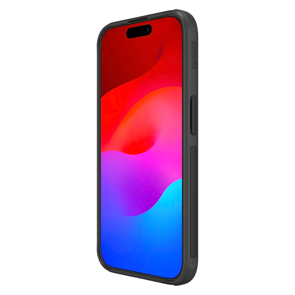 Усиленный чехол от Nillkin c поддержкой зарядки MagSafe для iPhone 15 Pro, серия Super Frosted Shield Pro Magnetic Case