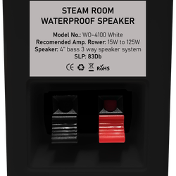 Влагостойкий динамик SW WO-4100 white, (Навесной черный, 83 Db, 100w)