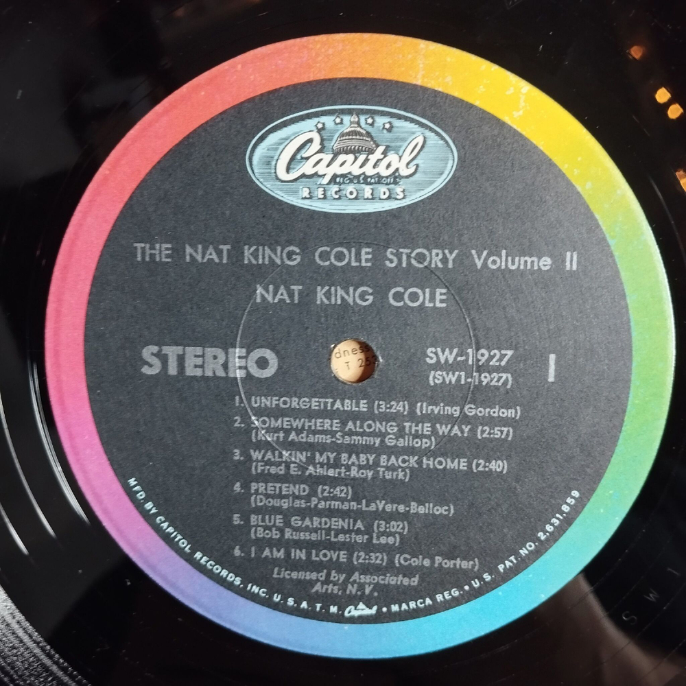 Винтажная виниловая пластинка LP The Nat King Cole Story Volume 2 (USA 1973)