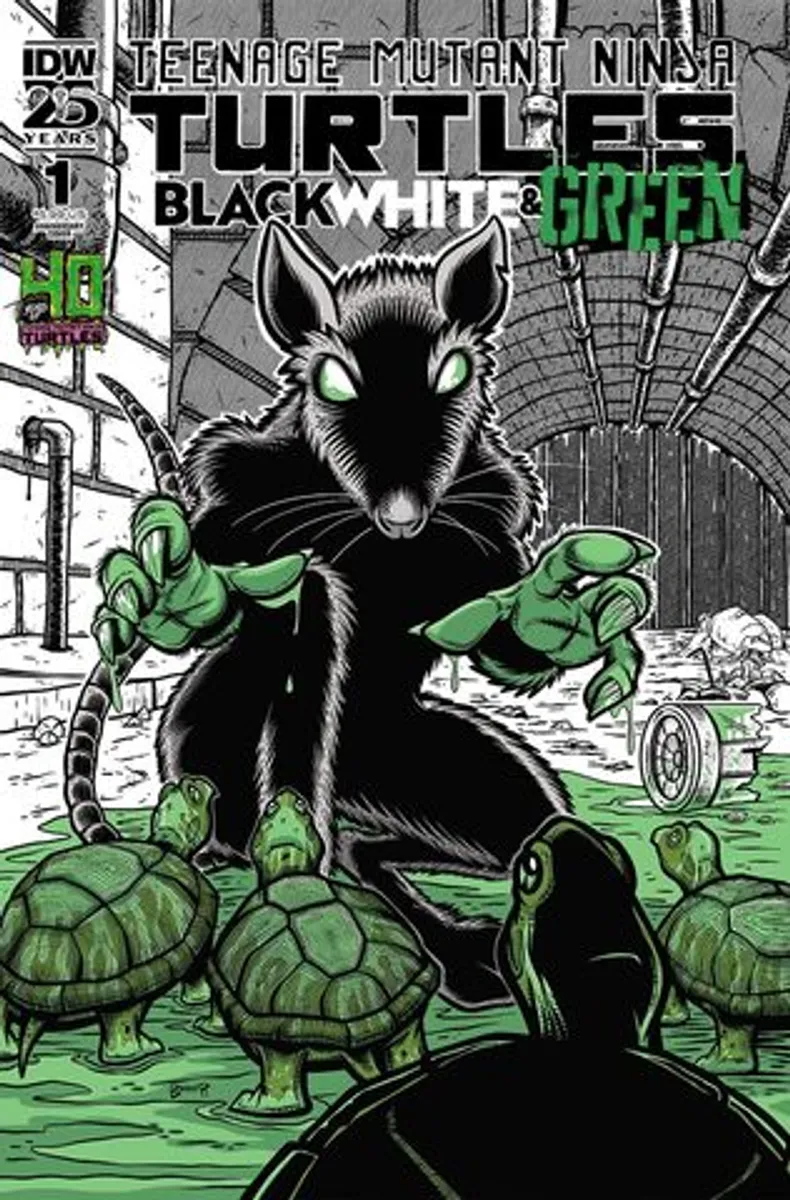 Teenage Mutant Ninja Turtles Black White & Green #1 (Cover D)