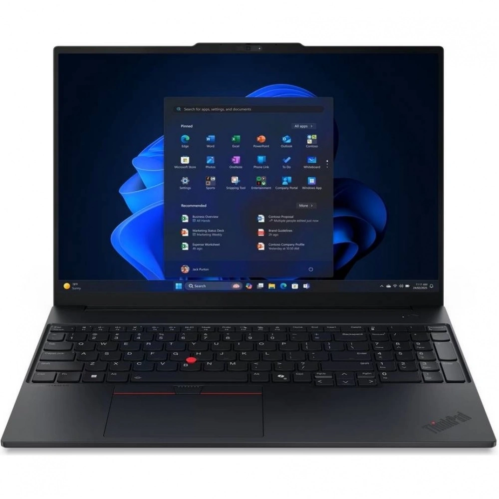 Ноутбук Lenovo ThinkPad E16 G3 16" IPS Core 5 210H 16Gb/512Gb SSD черный (21TF004RFW)