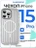 Чехол накладка iPhone 15 Pro 6.1" Gurdini Ocean Case (11) Metalic серебро