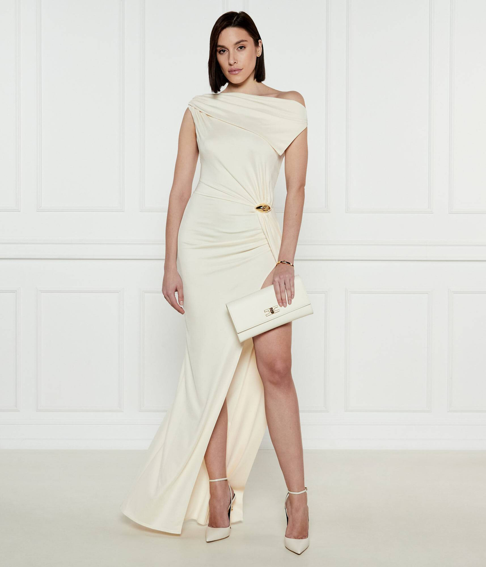 Платье Elisabetta Franchi - экрю(ABR0551E2)