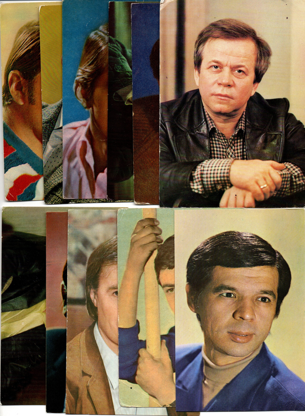 №42 Открытки Артисты и актёры СССР 1970–1980-е г. 25 штук. Цветные, чистые, без повторов
