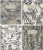 Тетрадь общая 96 листов на металлическом гребне "Animal Print"