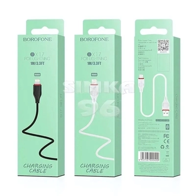 Кабель Lightning BOROFONE BX17 2.4A 1м