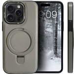 Business style чехол из кожи для IPHONE 14 PRO с кольцом-подставкой и бархатной подкладкой