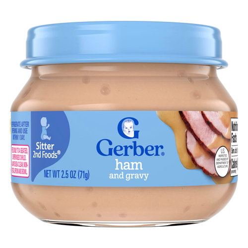 Gerber, 2nd Foods®, добавка с ветчиной и подливой, 71 г (2,5 унции)