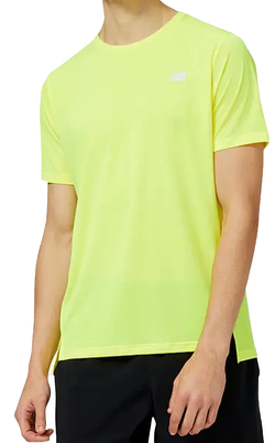 Мужская теннисная футболка New Balance Accelerate Short Sleeve - cosmic pineapple
