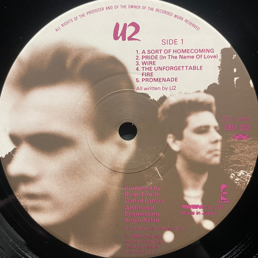 U2 - The Unforgettable Fire (Япония 1984г.)