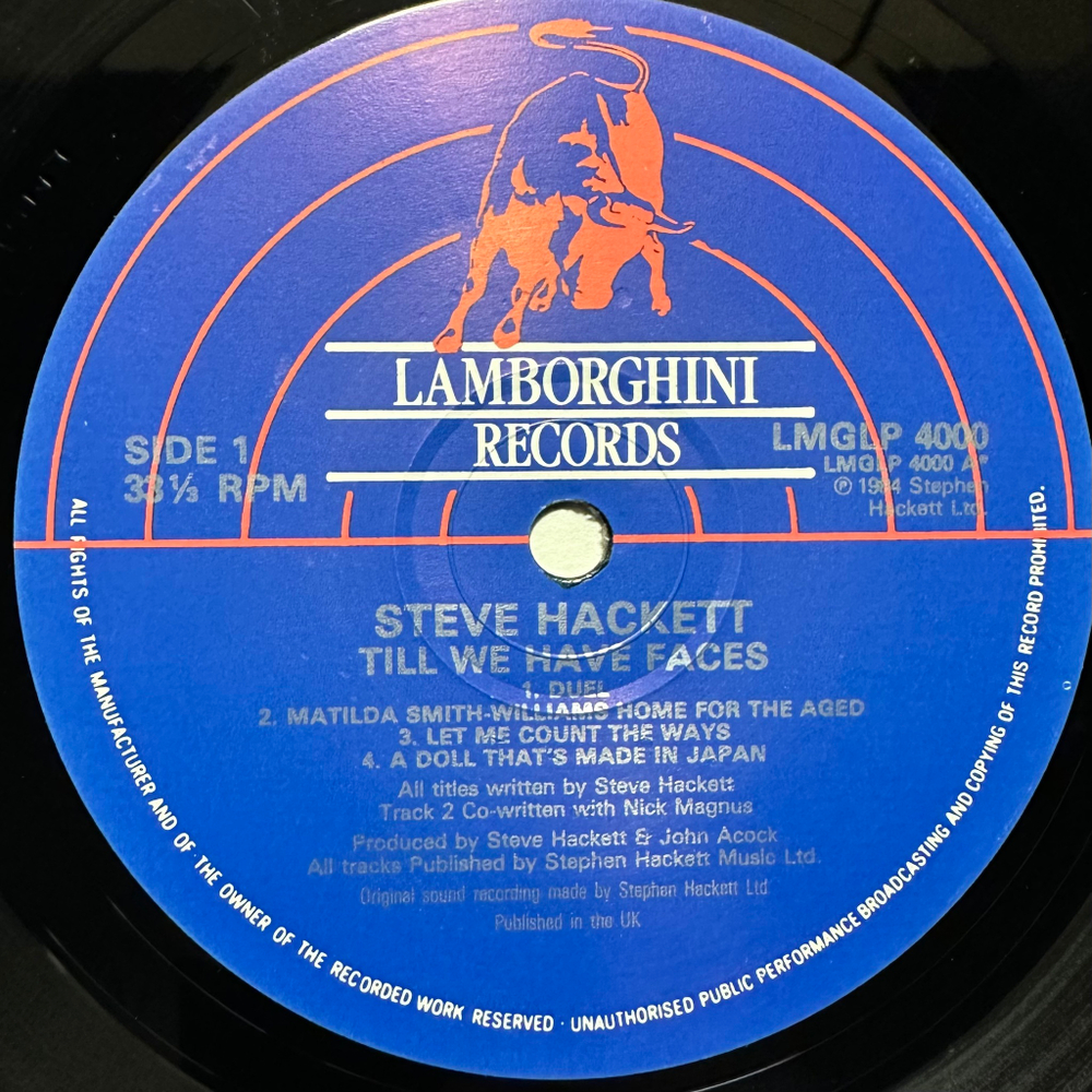 Steve Hackett - Till We Have Faces (Англия 1984г.)