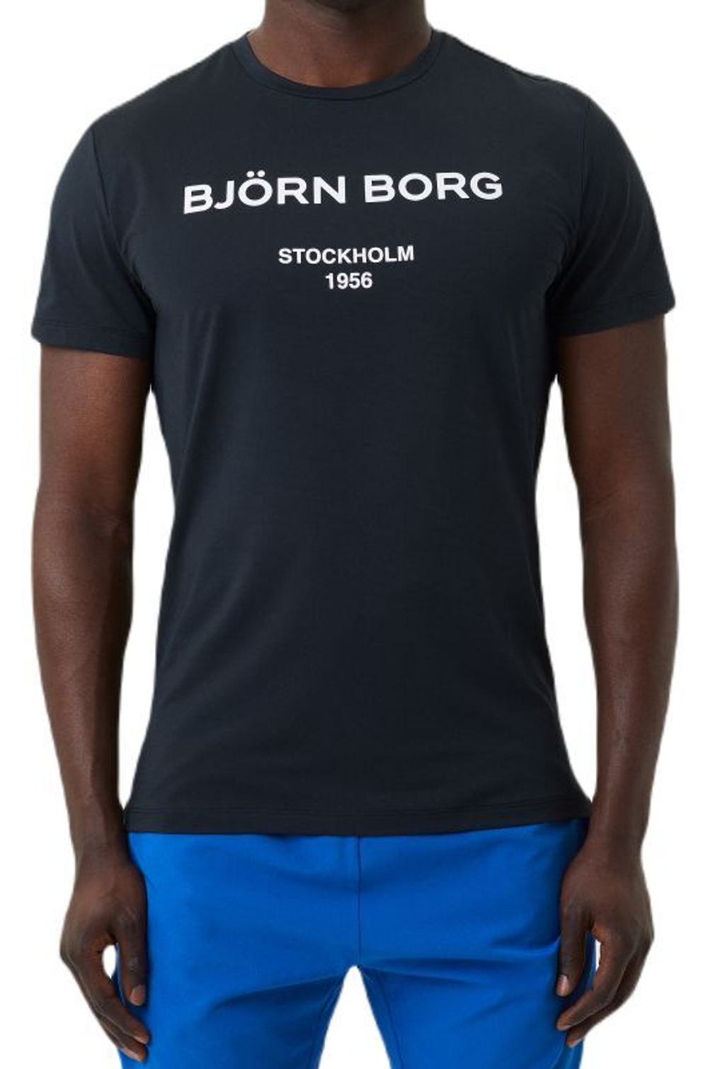 Мужская теннисная футболка Björn Borg Print T-Shirt - black beauty