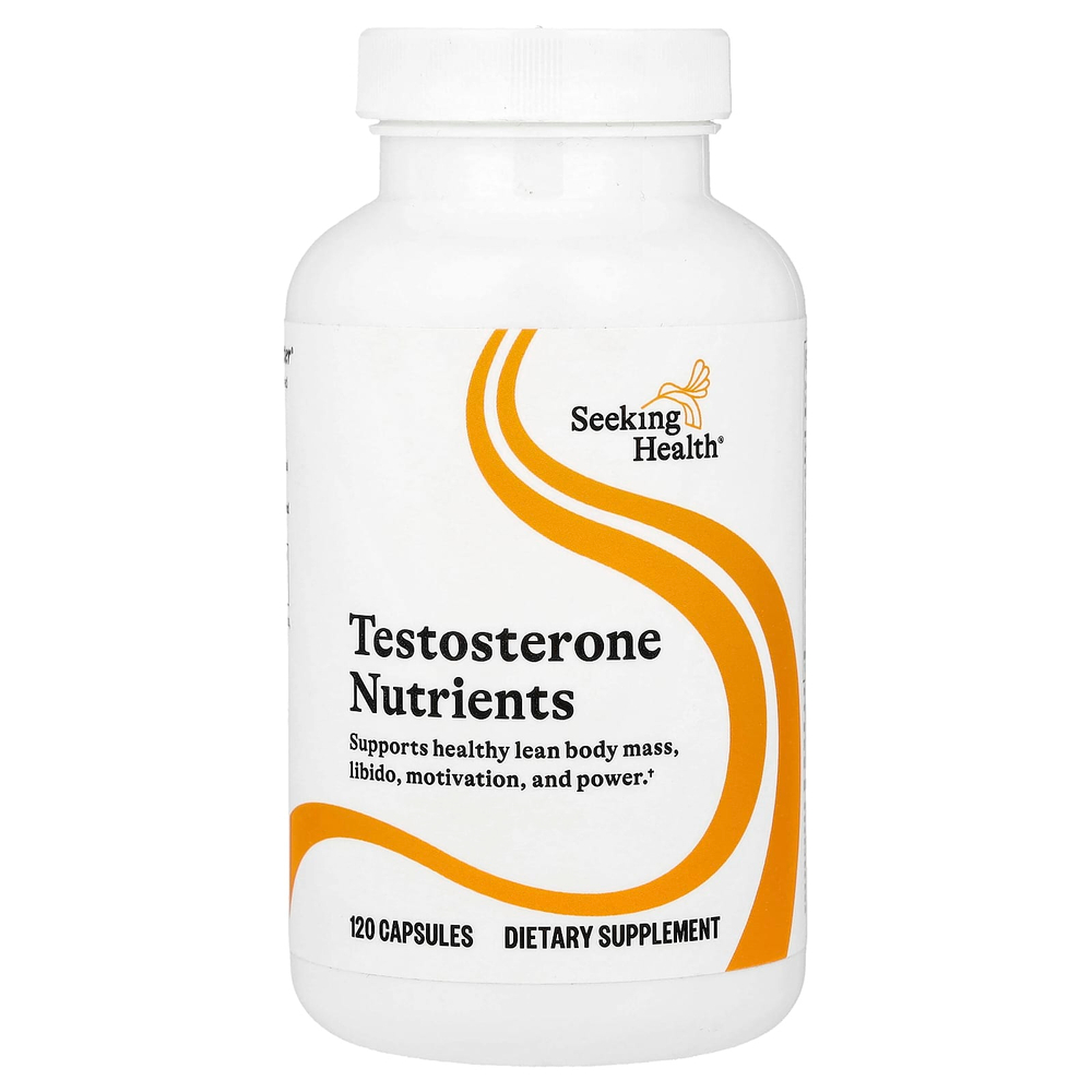 Seeking Health, Testosterone Nutrients, 120 капсул