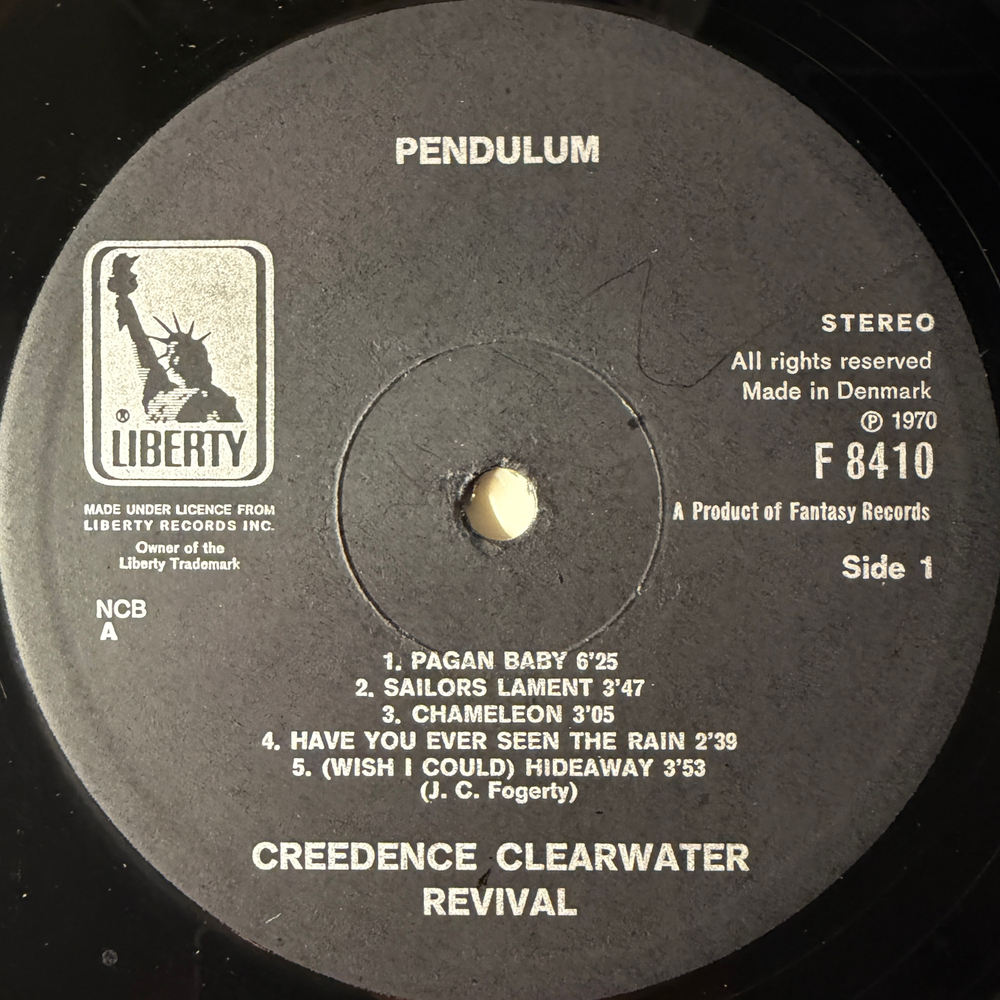 Creedence Clearwater Revival ‎– Pendulum (Дания 1970г.)