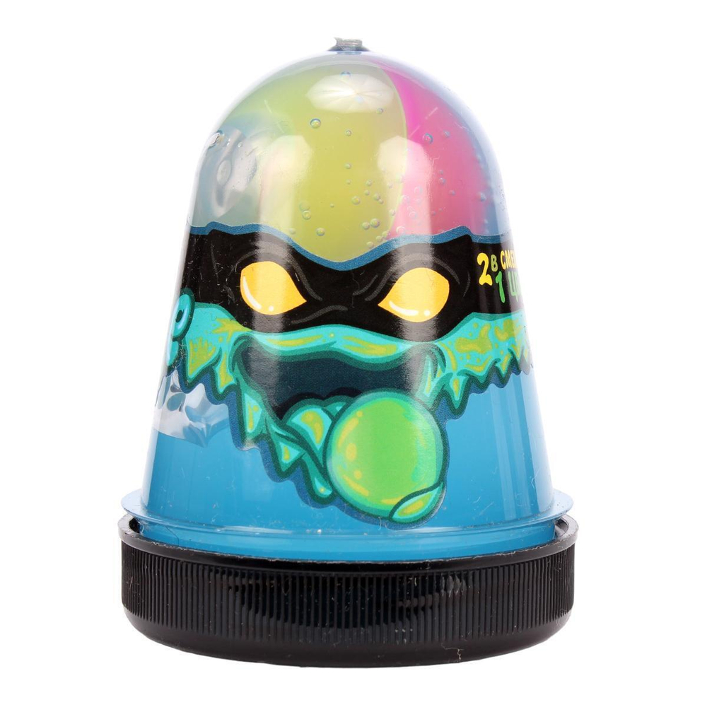Лизун "Slime "Ninja", 2 в 1 смешивай цвета, синий и желтый, 130 г.