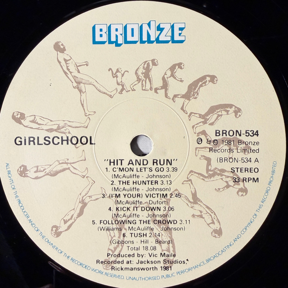 Girlschool ‎– Hit And Run (Скандинавия 1981г.)