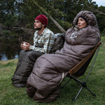 Спальный мешок Naturehike U Series Двойной хлопок осень-зима хаки зелёный U350S, молния слева, 6927595764329L