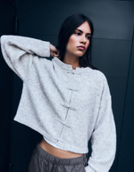 Женский кардиган с круглым вырезом и застежками-тоггл - BERSHKA