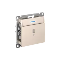 Выключатель карточный с подсветкой, без задержки отключения Systeme Electric AtlasDesign Бежевый ATN000214