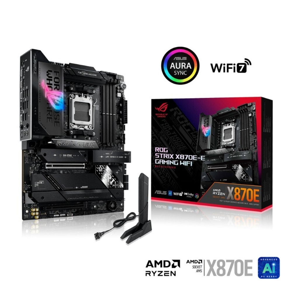 Материнская плата ASUS ROG STRIX X870E-E GAMING WIFI, AM5, DDR5, ATX