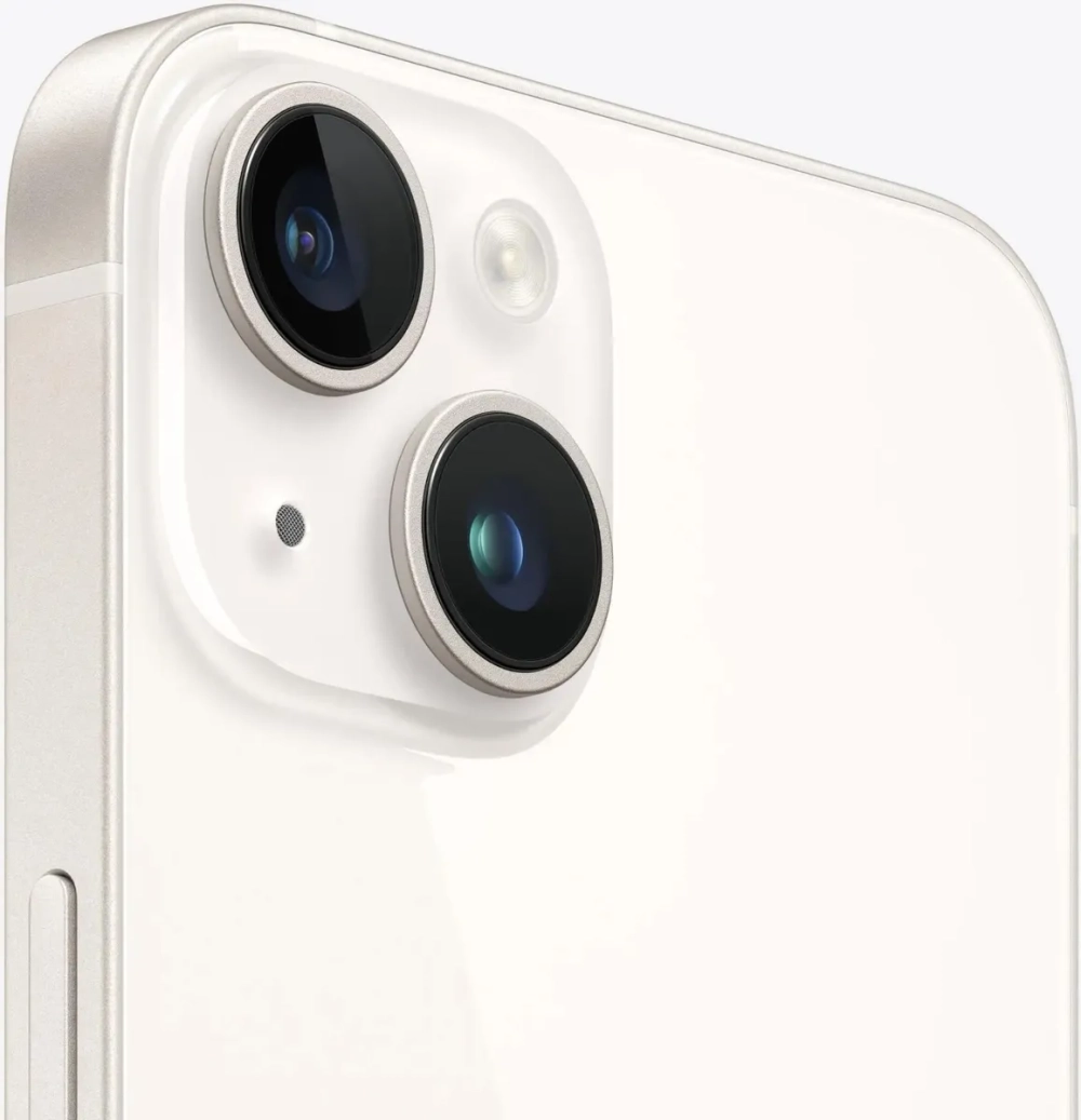 Смартфон Apple A2882 iPhone 14 256Gb 6Gb сияющая звезда моноблок 3G 4G 1Sim 6.1" 1170x2532 iOS 16 12Mpix 802.11 a/b/g/n/ac/ax NFC GPS GSM900/1800 GSM1900 Protect