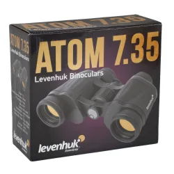 Бинокль Levenhuk Atom 7x35 - изображение на упаковке