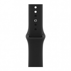 Apple Watch S12 46 mm Black Aluminum Case | Black Sport Band, S/M