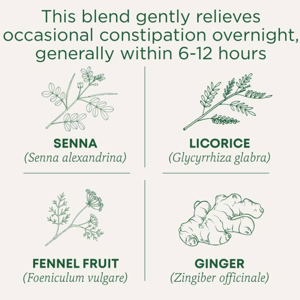 Traditional Medicinals, Organic Smooth Move®, оригинальный вкус с сенной, без кофеина, 16 упакованных чайных пакетиков, 32 г (1,13 унции)