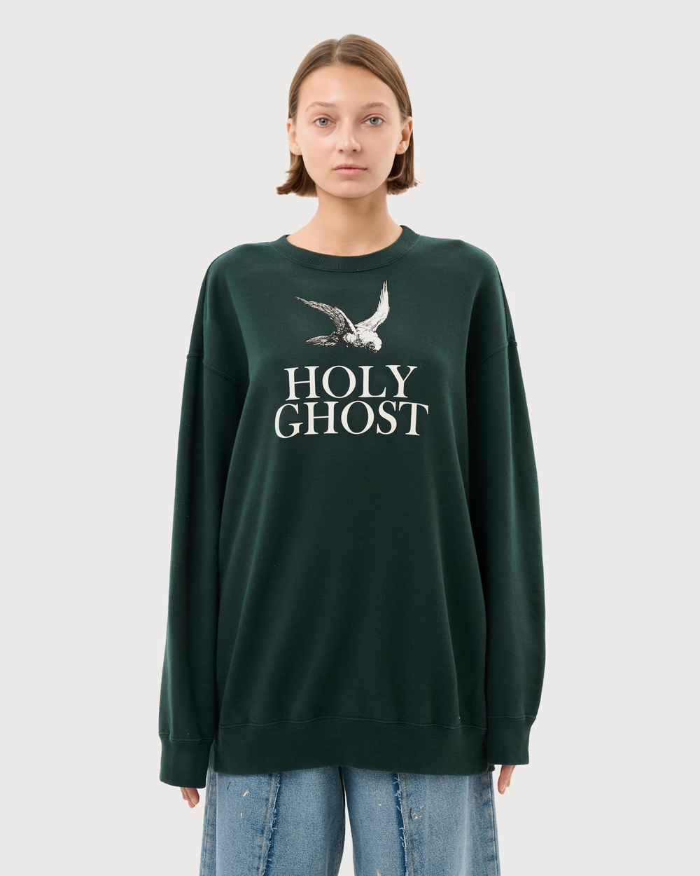 UNDERCOVER СВИТШОТ HOLY GHOST ЗЕЛЕНЫЙ