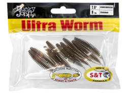 Слаги съедобные искусственные Lucky John TRICK ULTRAWORM 2in (50 мм), цвет T77, 9шт.