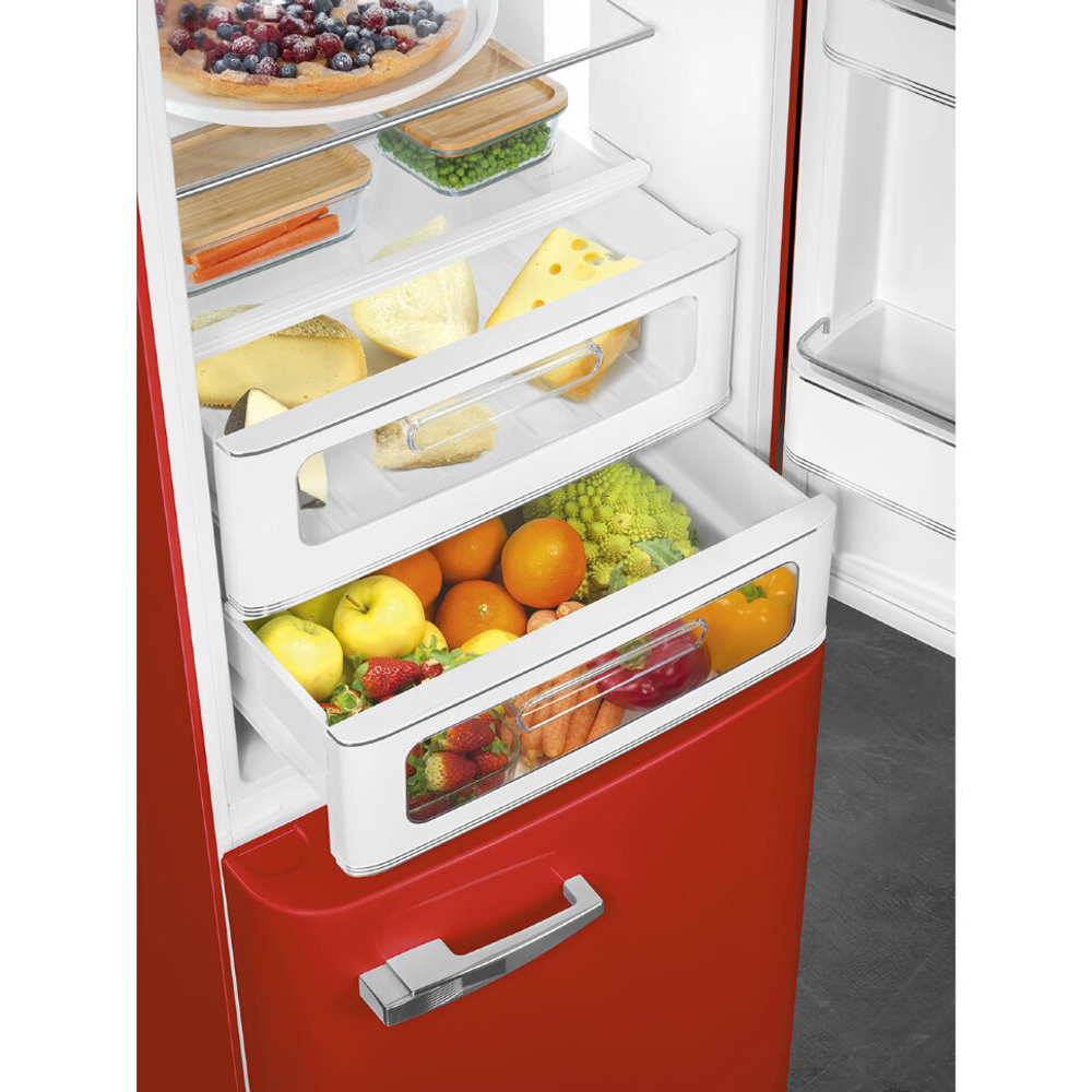 Отдельностоящий двухдверный холодильник Smeg FAB32RRD5