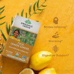 Organic India, чай тулси с лимоном и имбирем, без кофеина, 18 пакетиков для заваривания, 36 г (1,27 унции)