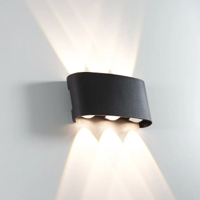 Фасадный светильник ARTE LAMP BOSTO A3122AL-6BK, 6хLED