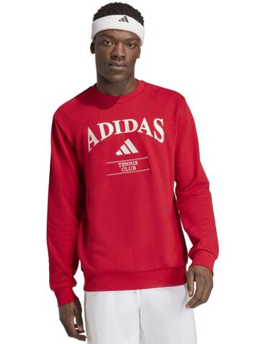 Мужская теннисная кофта Adidas Heritage Graphic Club - power red/chalk white