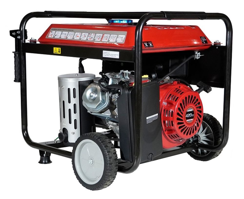 Генератор бензиновый Loncin LC8000-JS - [6 кВт / 220V] однофазный