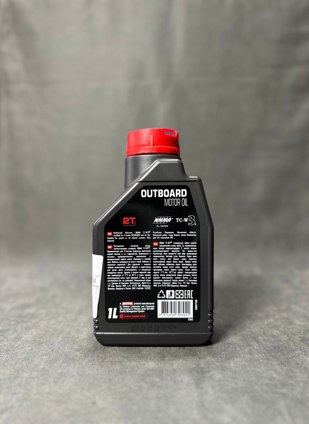 Масло Motul OUTBOARD 2T моторное, минеральное, 1 литр