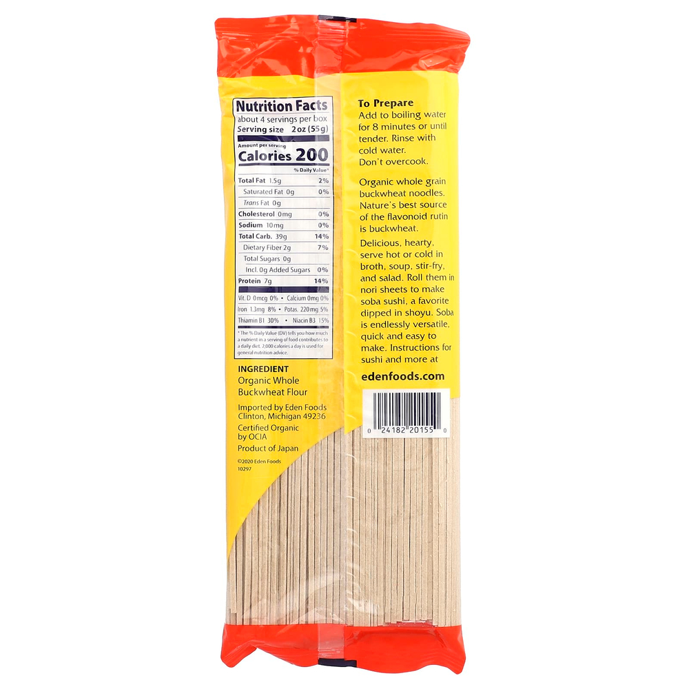 Eden Foods, Органическая гречневая соба, 227 г (8 унций)