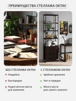 Стеллаж металлический с ящиками лофт АКТАУ