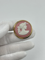 Брошь Wedgwood розовая