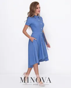 Платье 8572-1-джинс Minova