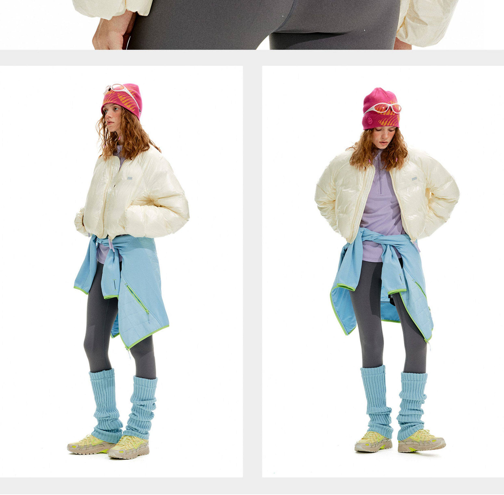 WMNS Куртка Nothomme Monterest 800 Fill Cropped бежевый