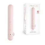 Пудровый мини-вибратор 11,9см с текстурированной насадкой Le Wand Baton Pink LW-015-RG