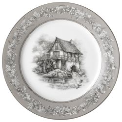 НАБОР ТАРЕЛОК ЗАКУСОЧНЫХ VILLA BIANCA "СТАРИННЫЕ ПОМЕСТЬЯ" 2 ШТ. 20,5 СМ, СЕРЫЙ
