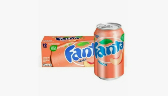 Напиток Fanta Peach  (Персик) б/а с/г, 355 мл, 12шт  Америка