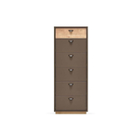 Комод высокий (серый) ENZA HOME POLKA EH67071