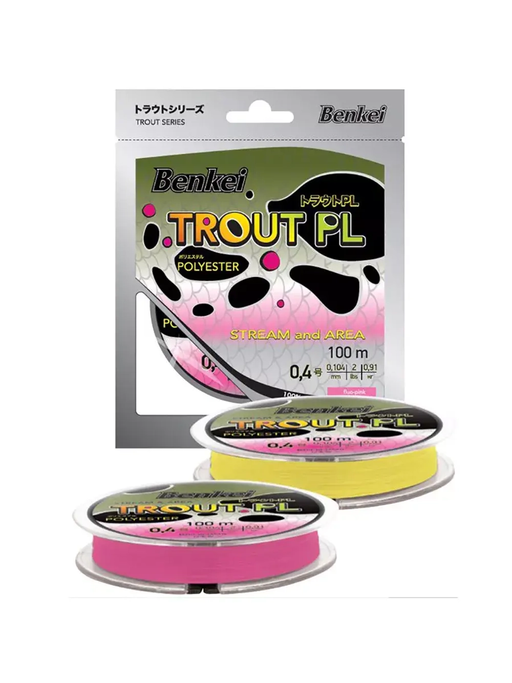 Монофильная леска из полиэстера Benkei Trout PL
