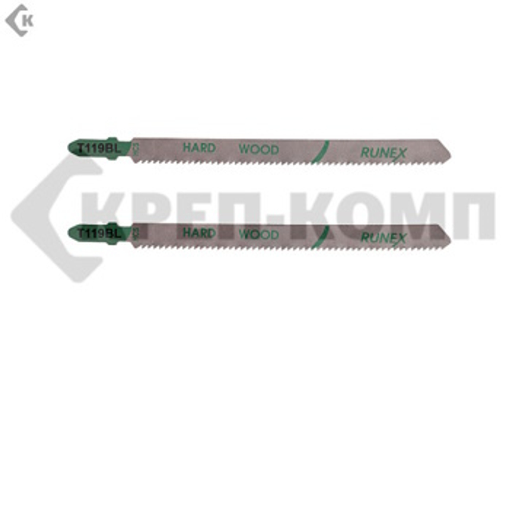 Пилки 132х107 мм 12з/д(древ,фанера,ДСП,пласт h=4-100mm) T119BL "Runex" (2 шт) Runex