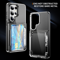 Прозрачный чехол Lumen Case с подставкой 2‑в‑1 и отделением для карт: Samsung Galaxy S25 Ultra