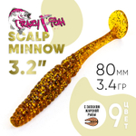 Силиконовая приманка Crazy Fish Scalp Minnow 3.2" (80мм, 3.4гр)